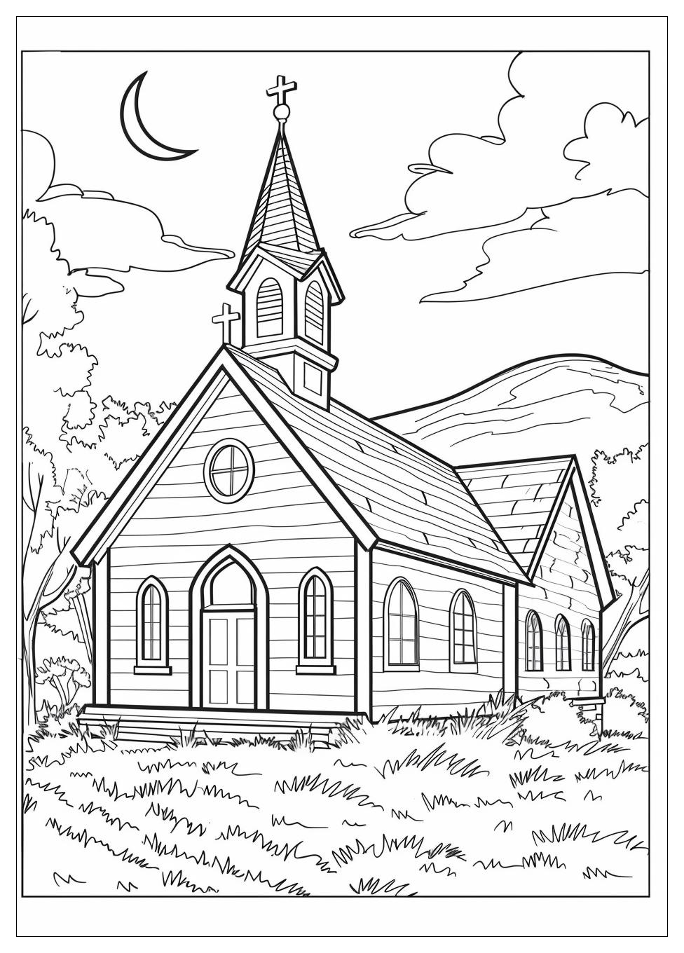 Church Coloring Pages-9