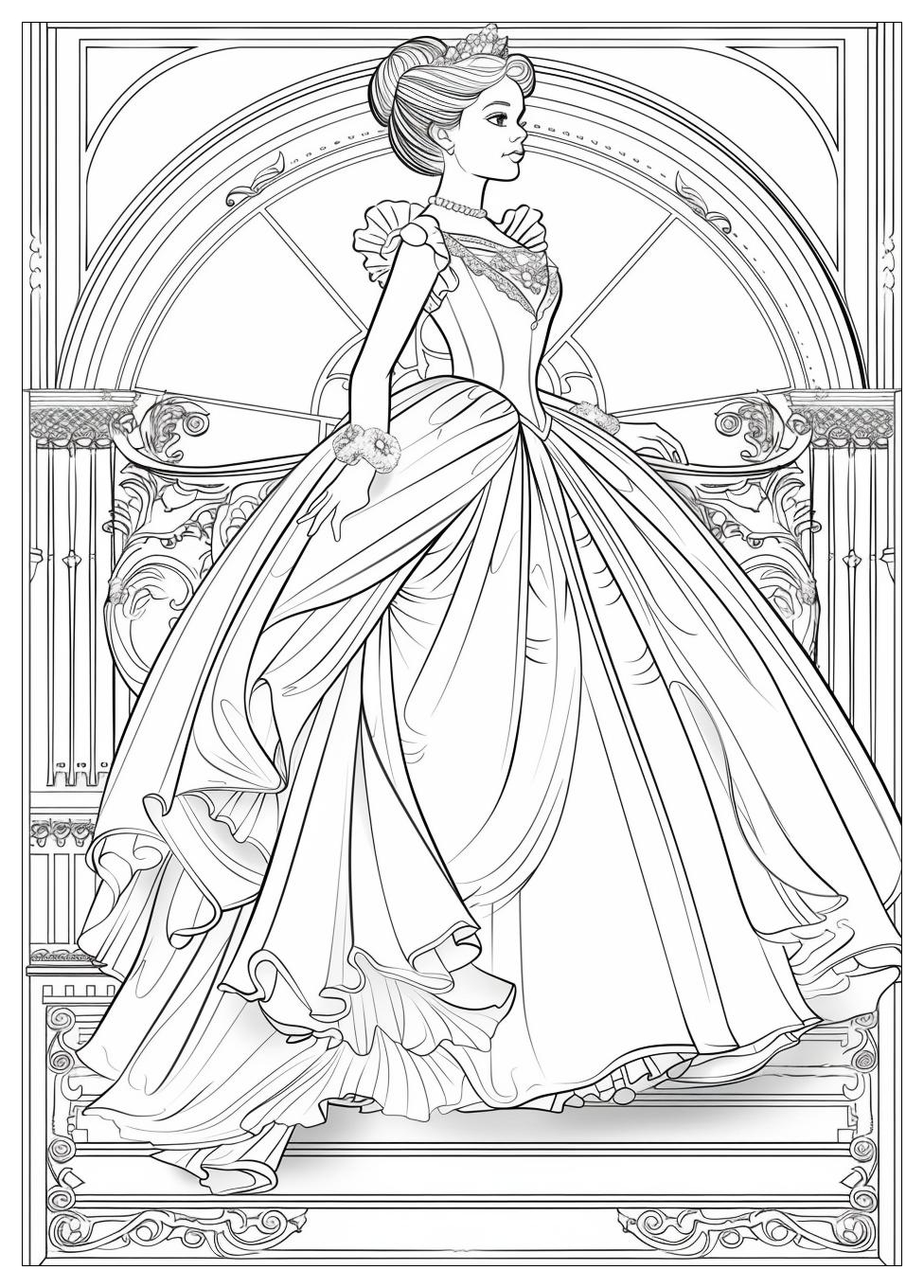 Cinderella Coloring Pages-6