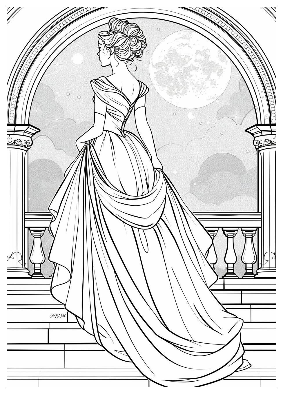 Cinderella Coloring Pages-7