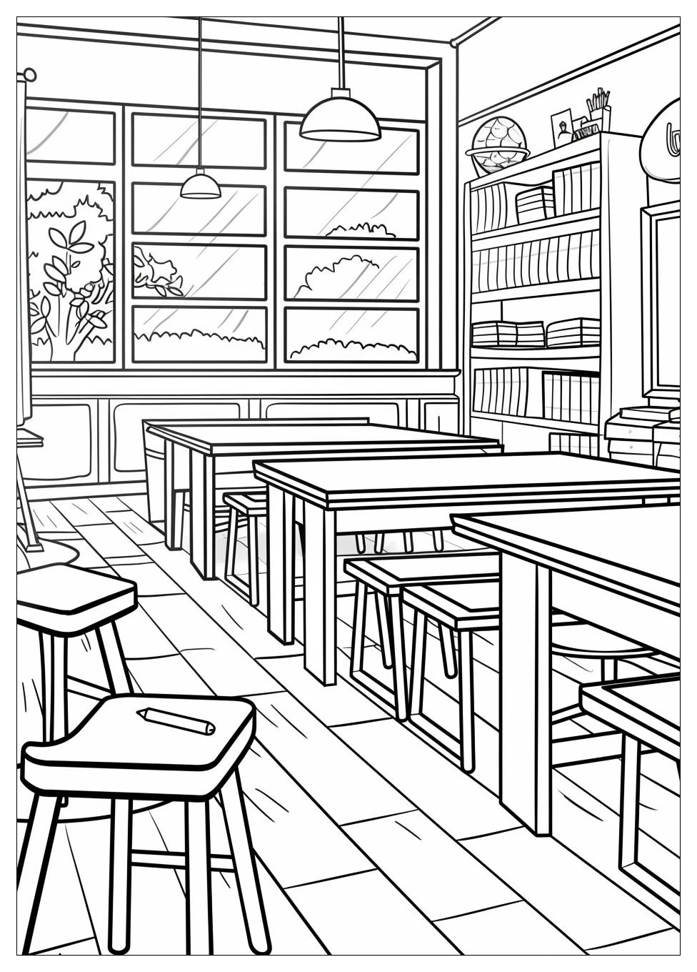 Classroom Coloring Pages-1