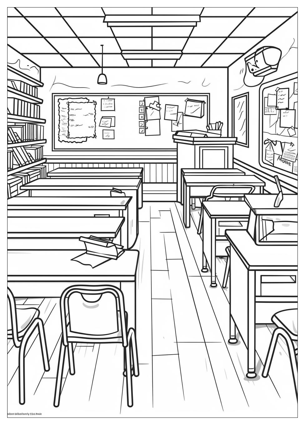 Classroom Coloring Pages-10