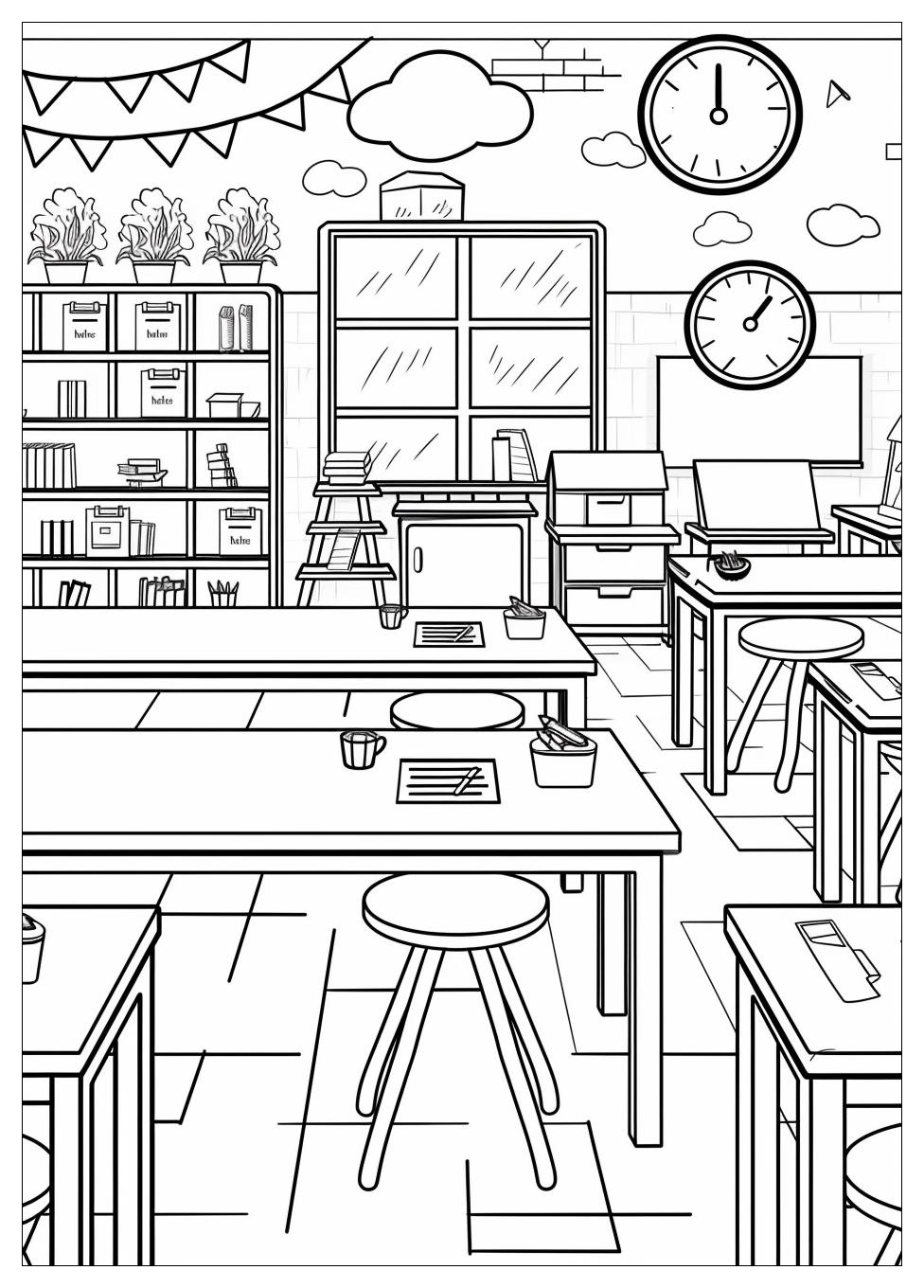 Classroom Coloring Pages-12