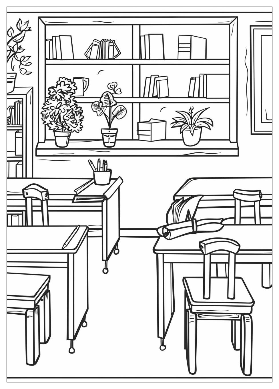 Classroom Coloring Pages-13