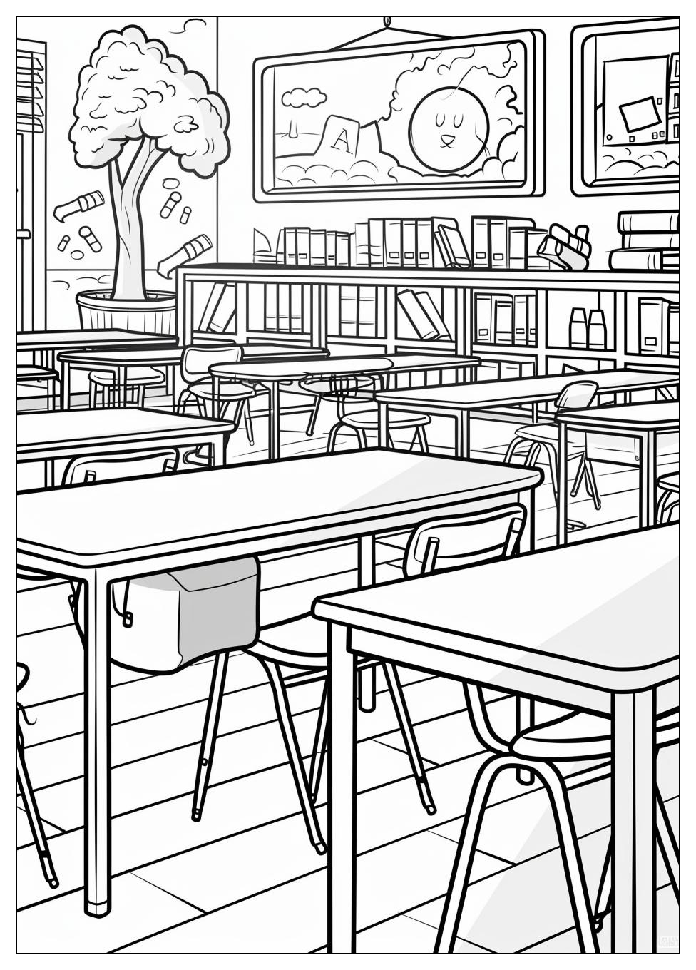 Classroom Coloring Pages-15