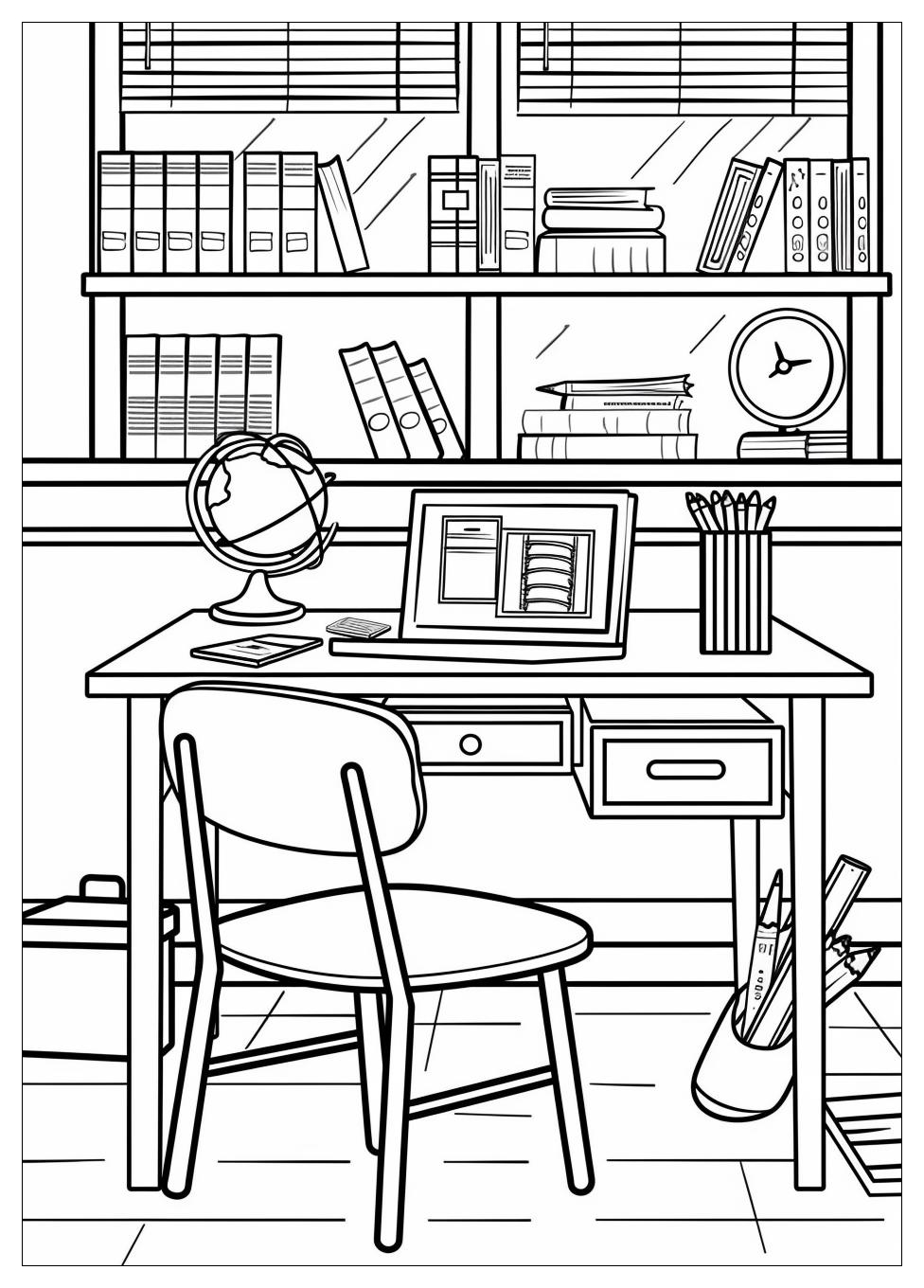 Classroom Coloring Pages-16