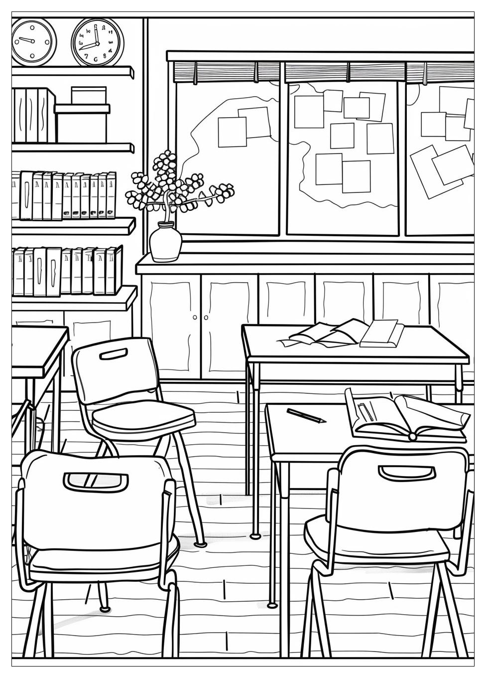 Classroom Coloring Pages-17