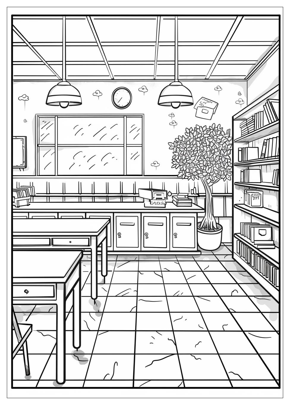 Classroom Coloring Pages-19