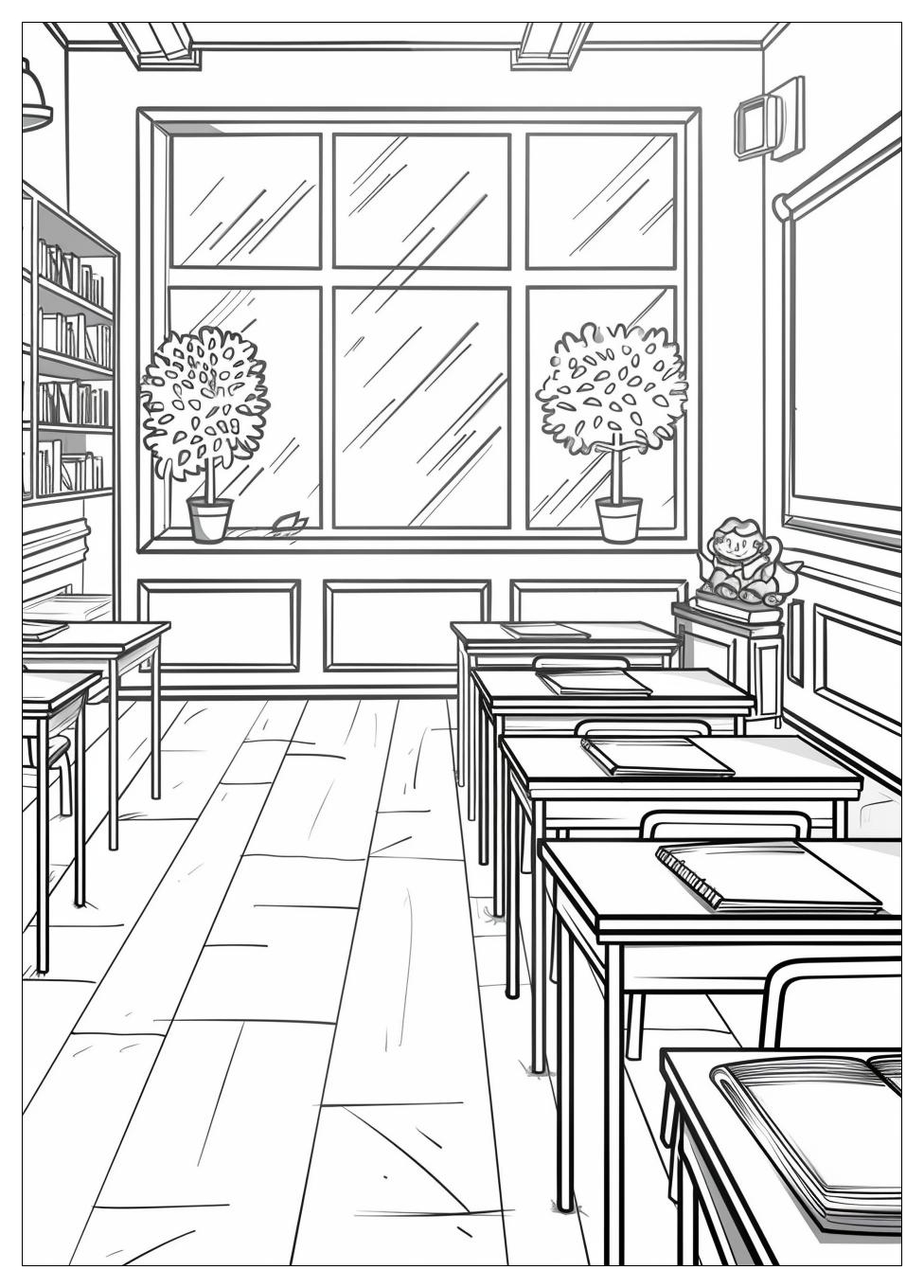 Classroom Coloring Pages-20