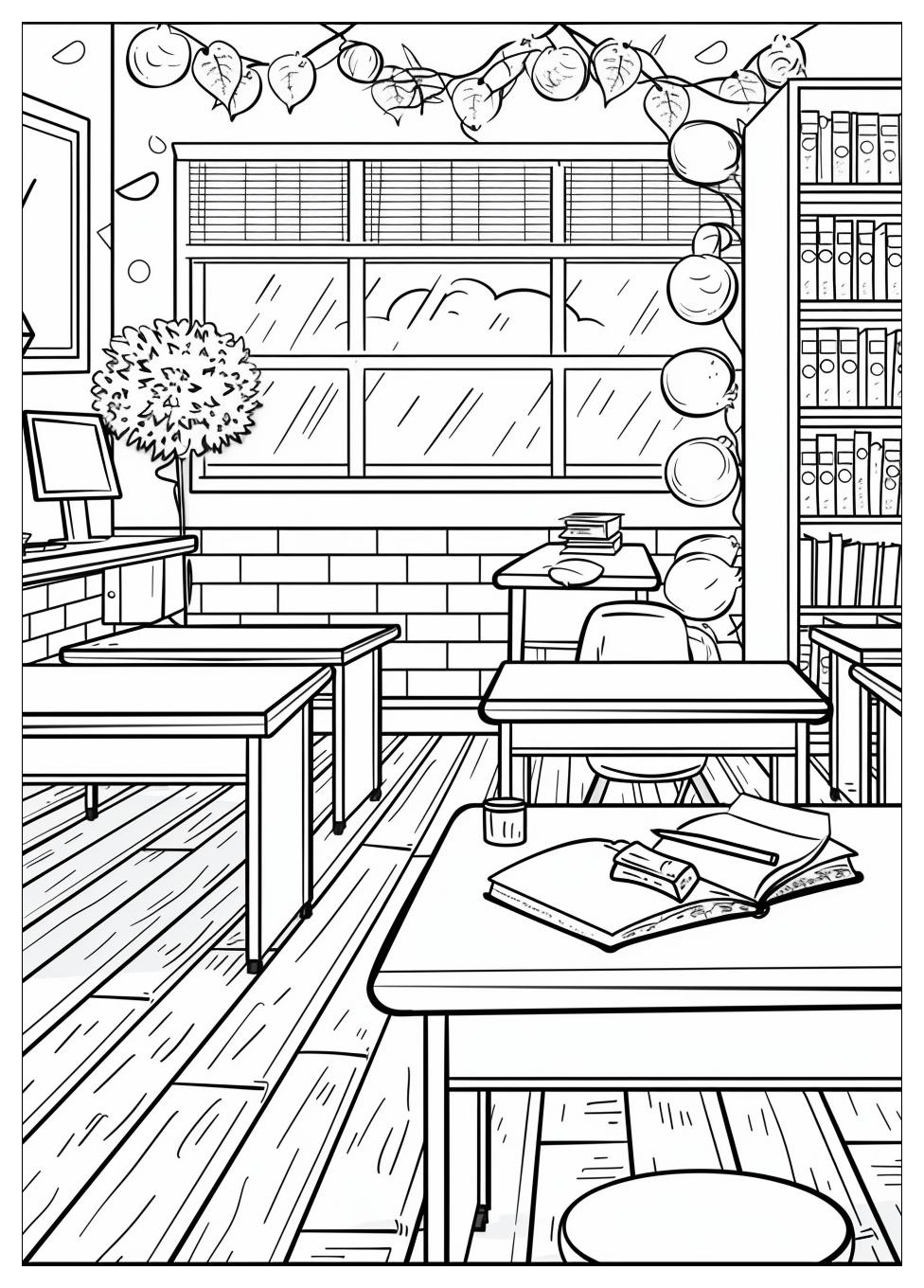 Classroom Coloring Pages-5