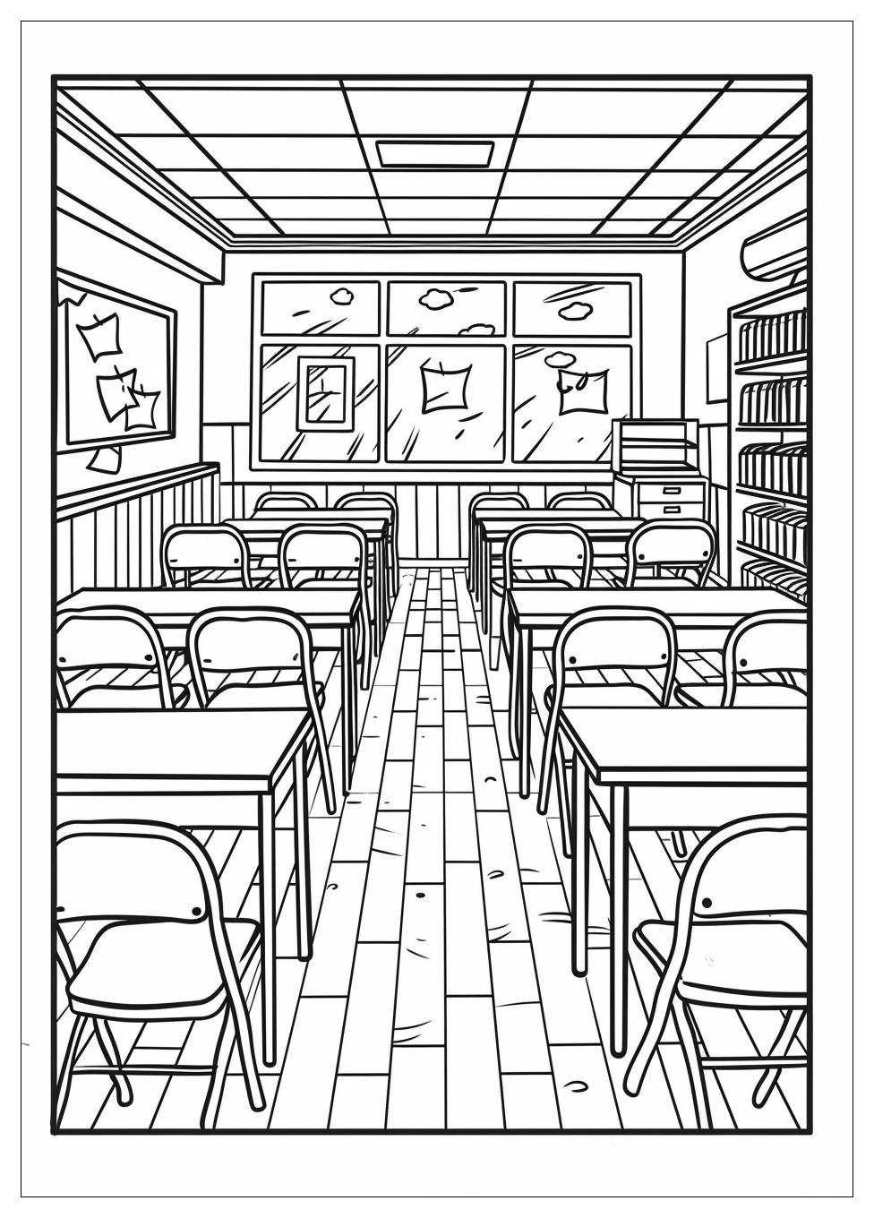 Classroom Coloring Pages-6