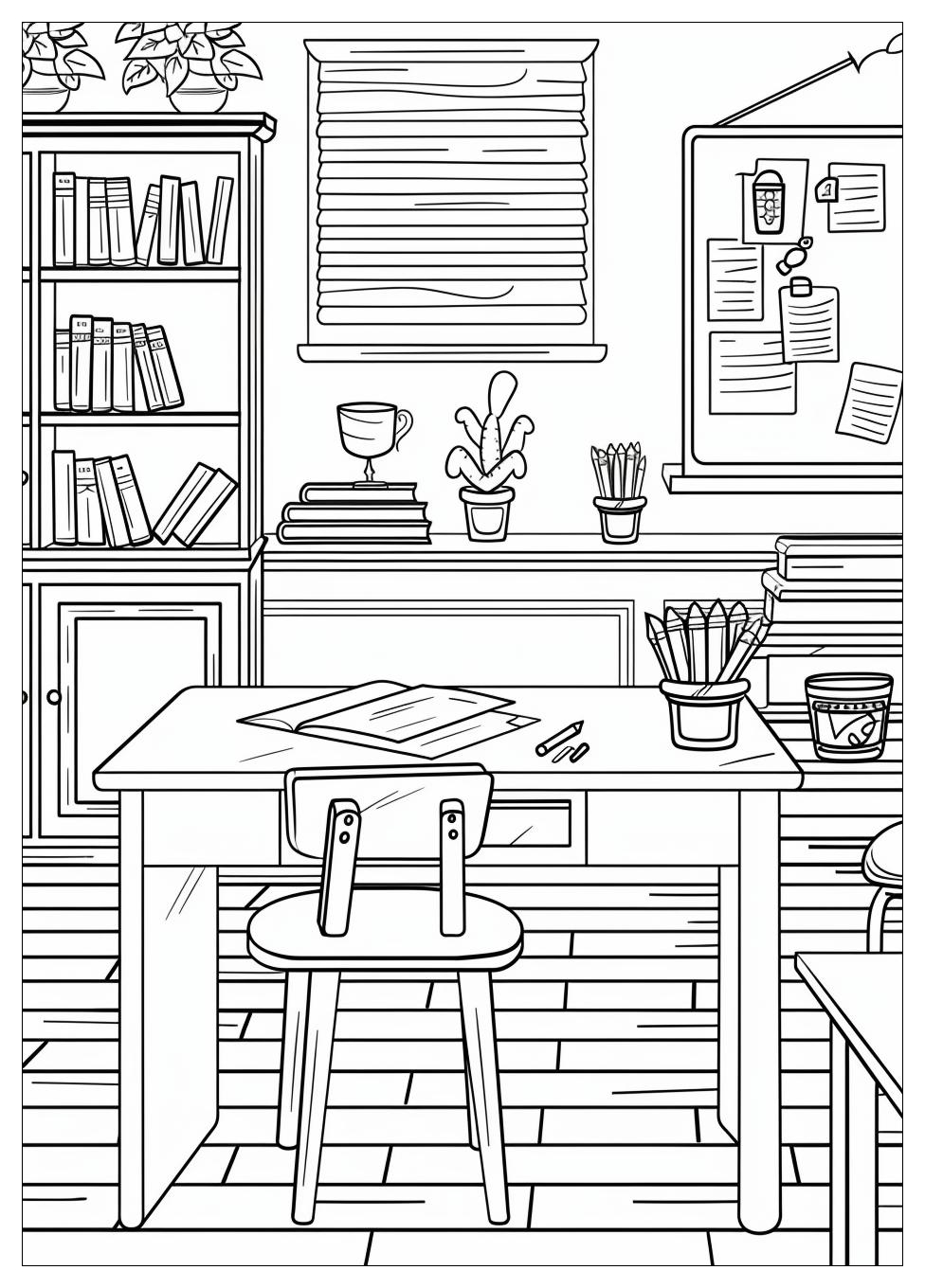 Classroom Coloring Pages-7