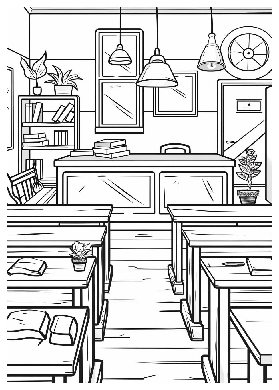 Classroom Coloring Pages-8