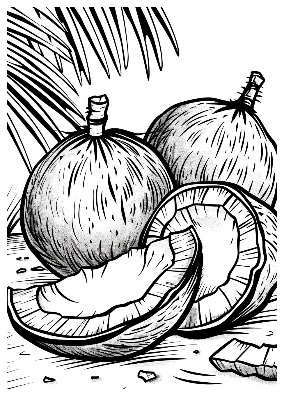 Coconut Coloring Pages-11