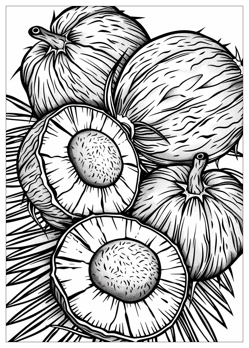 Coconut Coloring Pages-12