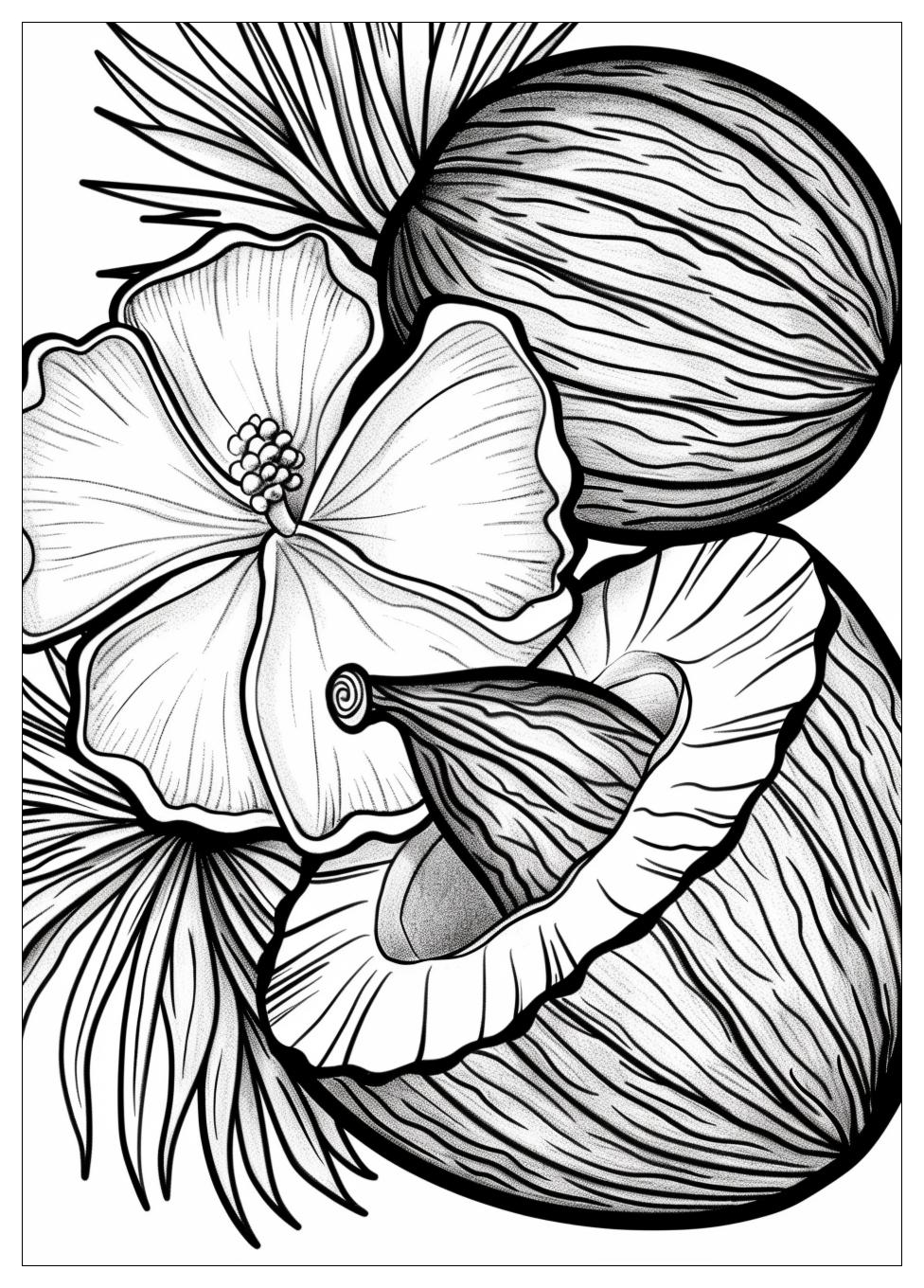 Coconut Coloring Pages-13