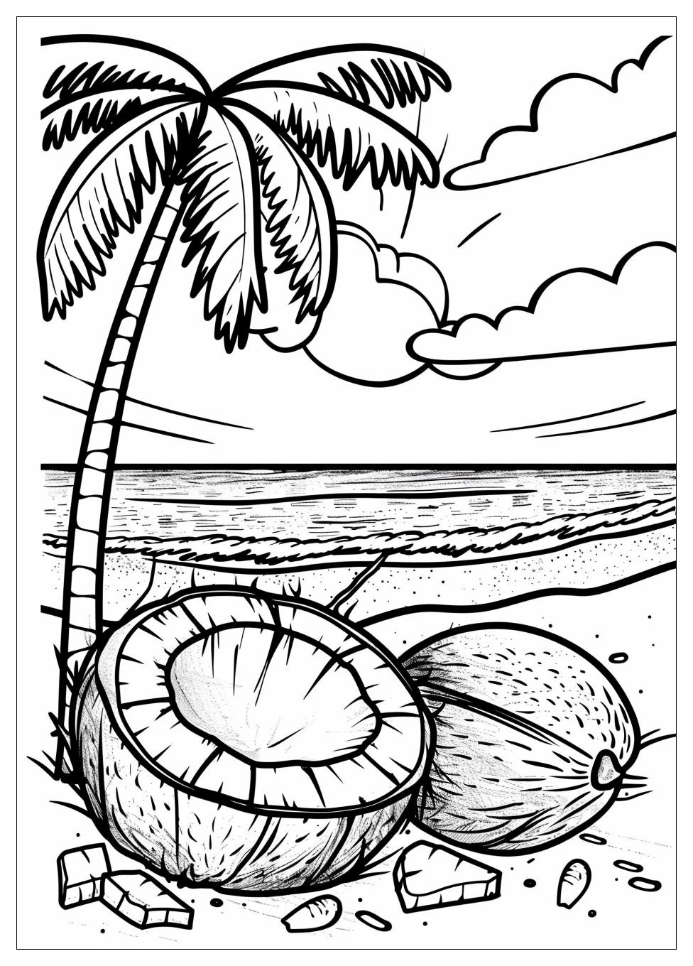 Coconut Coloring Pages-3