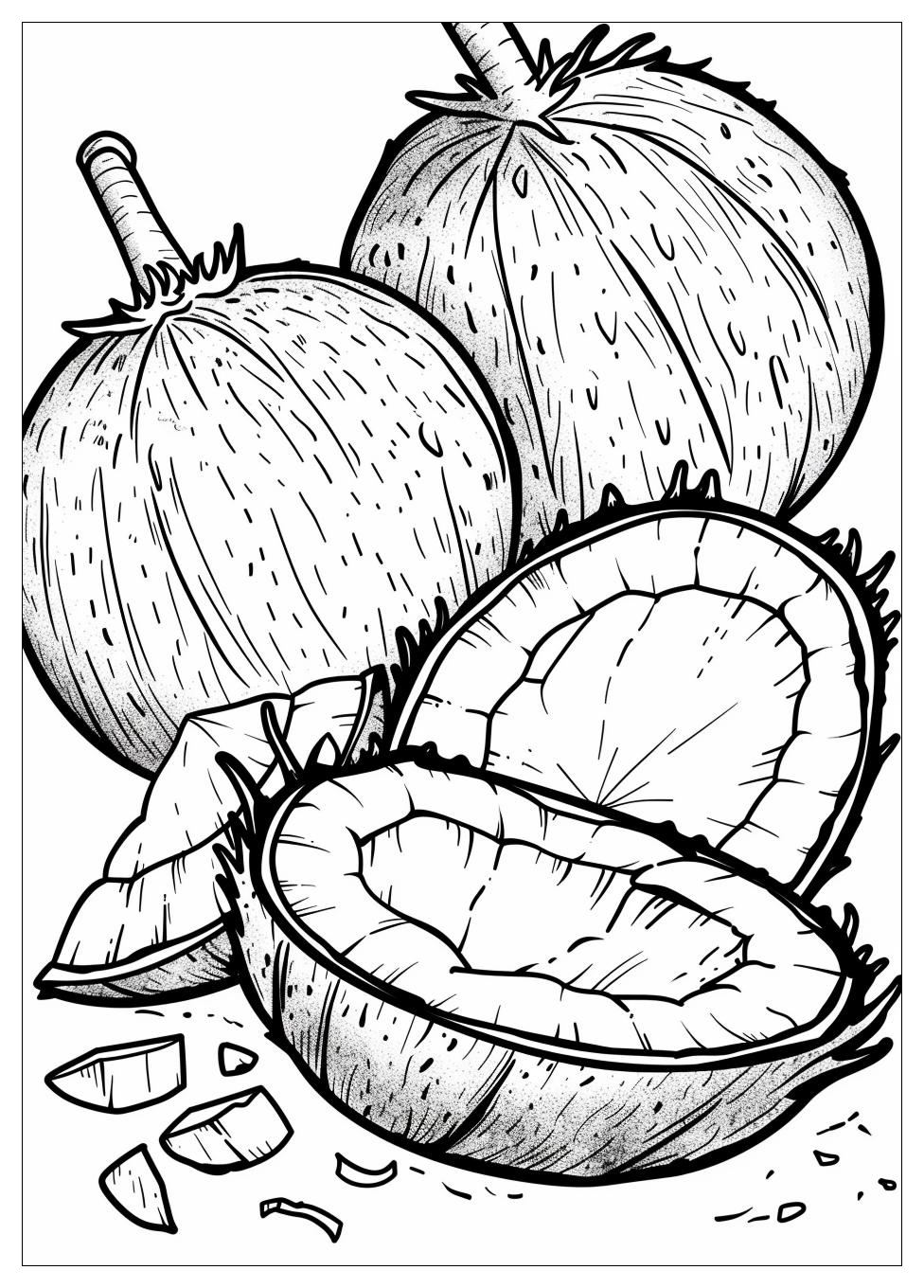 Coconut Coloring Pages-5