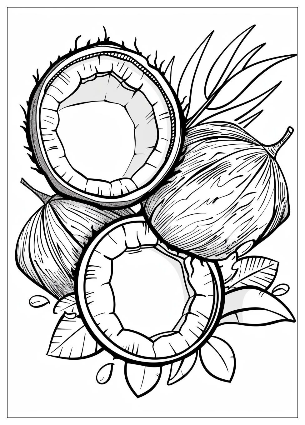 Coconut Coloring Pages-7