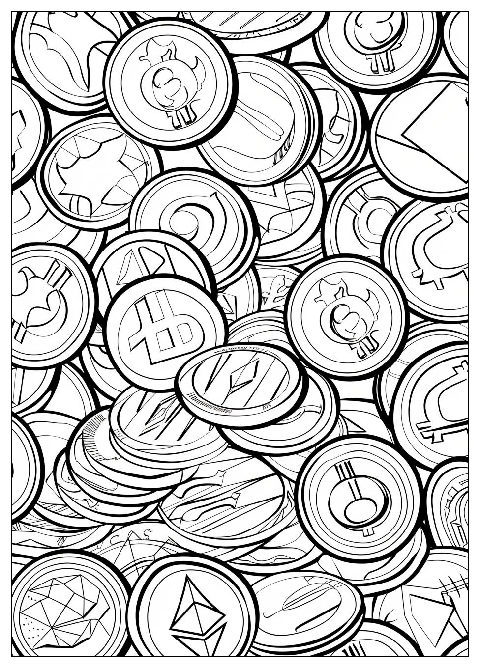 Coin Coloring Pages-13