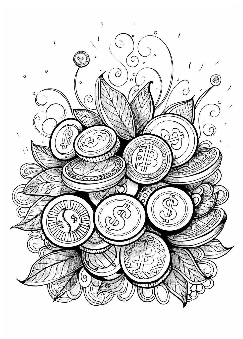 Coin Coloring Pages-19