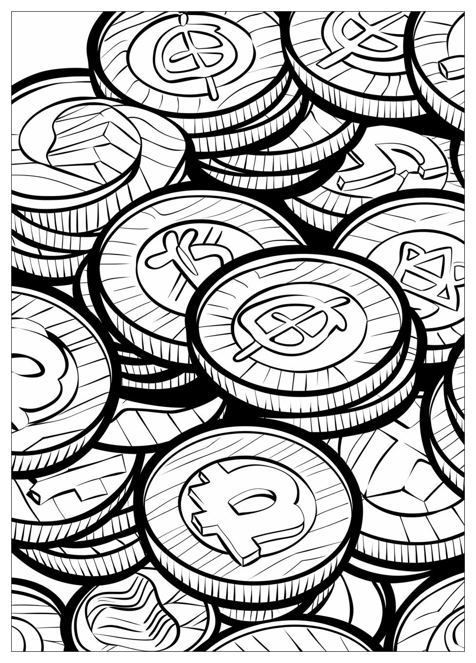 Coin Coloring Pages-7