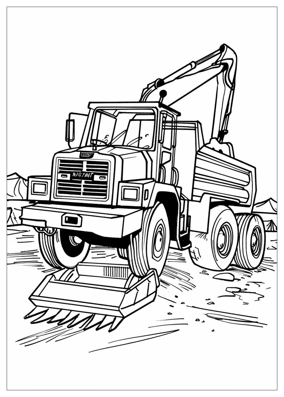 Construction Equipment Coloring Pages-1