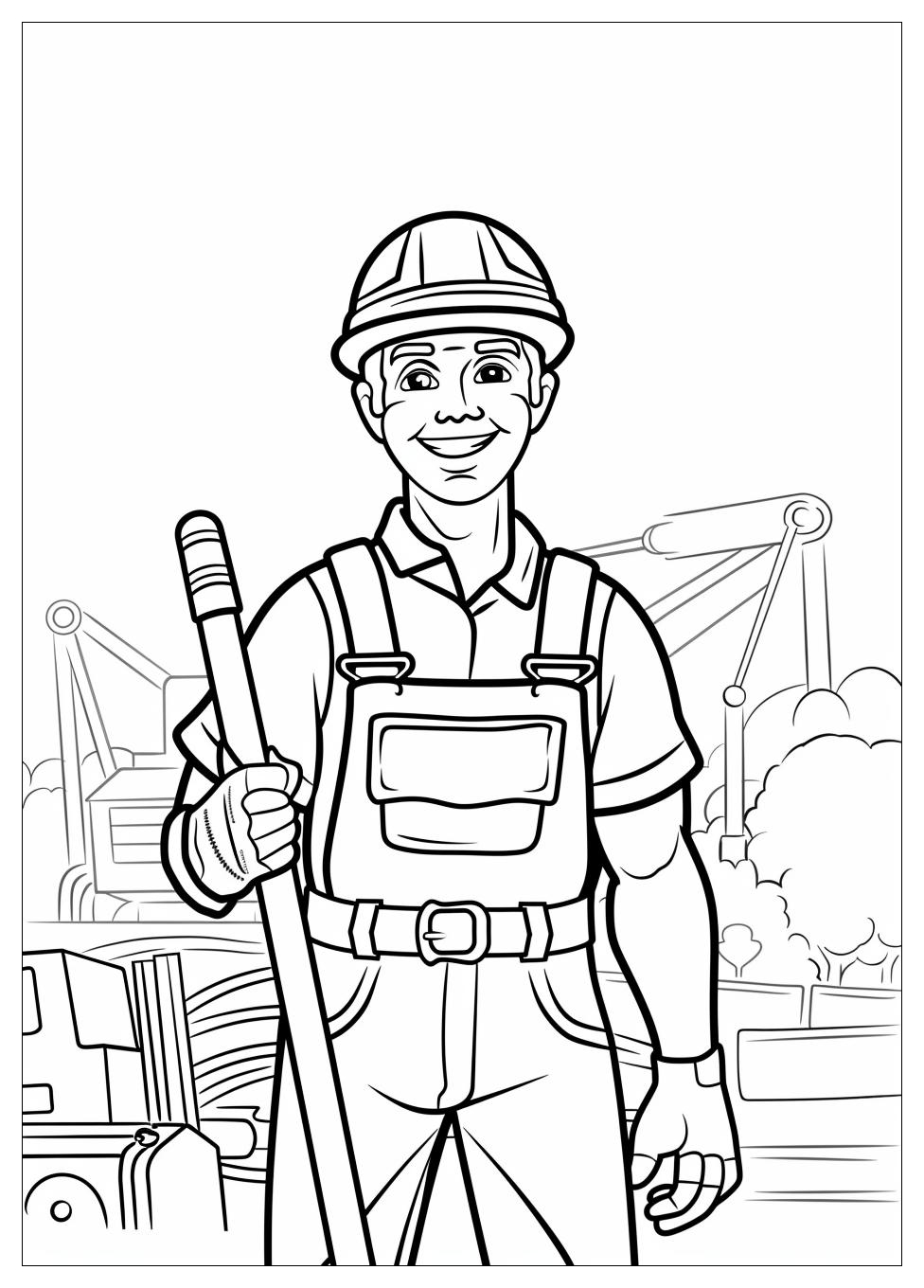 Construction Worker Coloring Pages-1