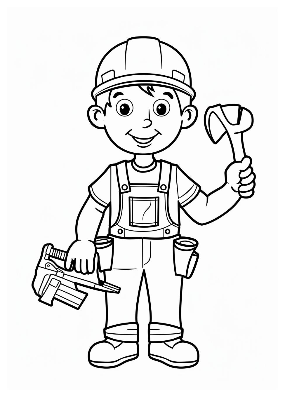 Construction Worker Coloring Pages-10