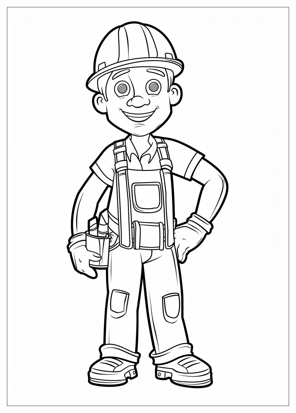 Construction Worker Coloring Pages-12