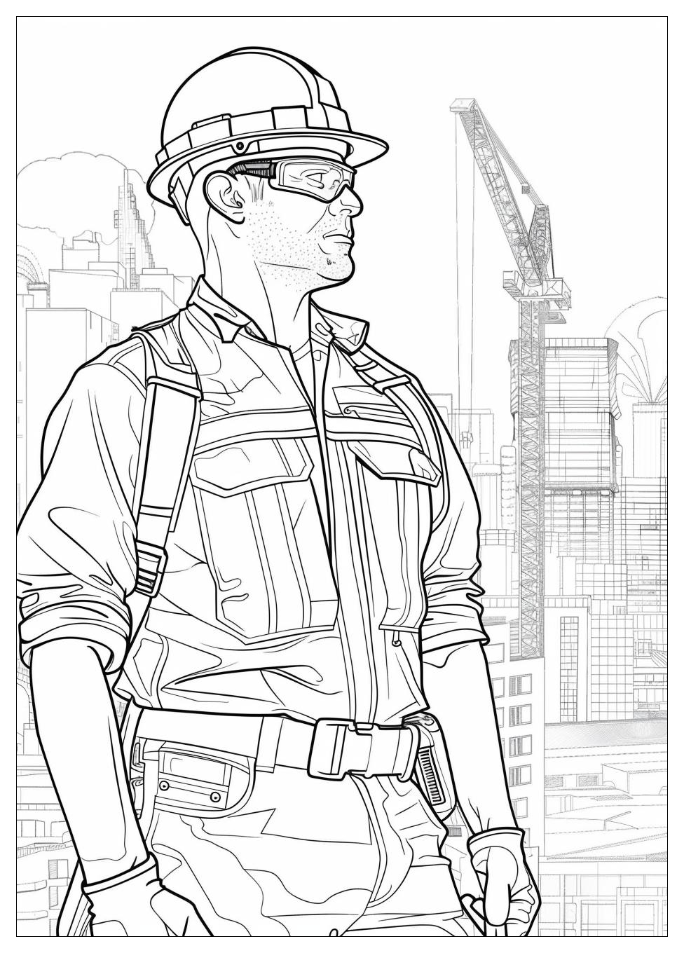 Construction Worker Coloring Pages-18