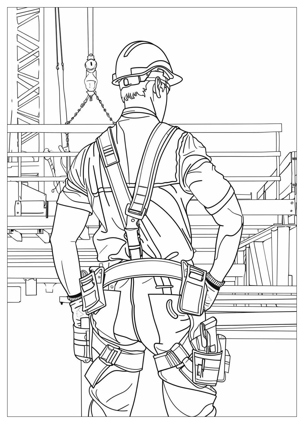 Construction Worker Coloring Pages-19