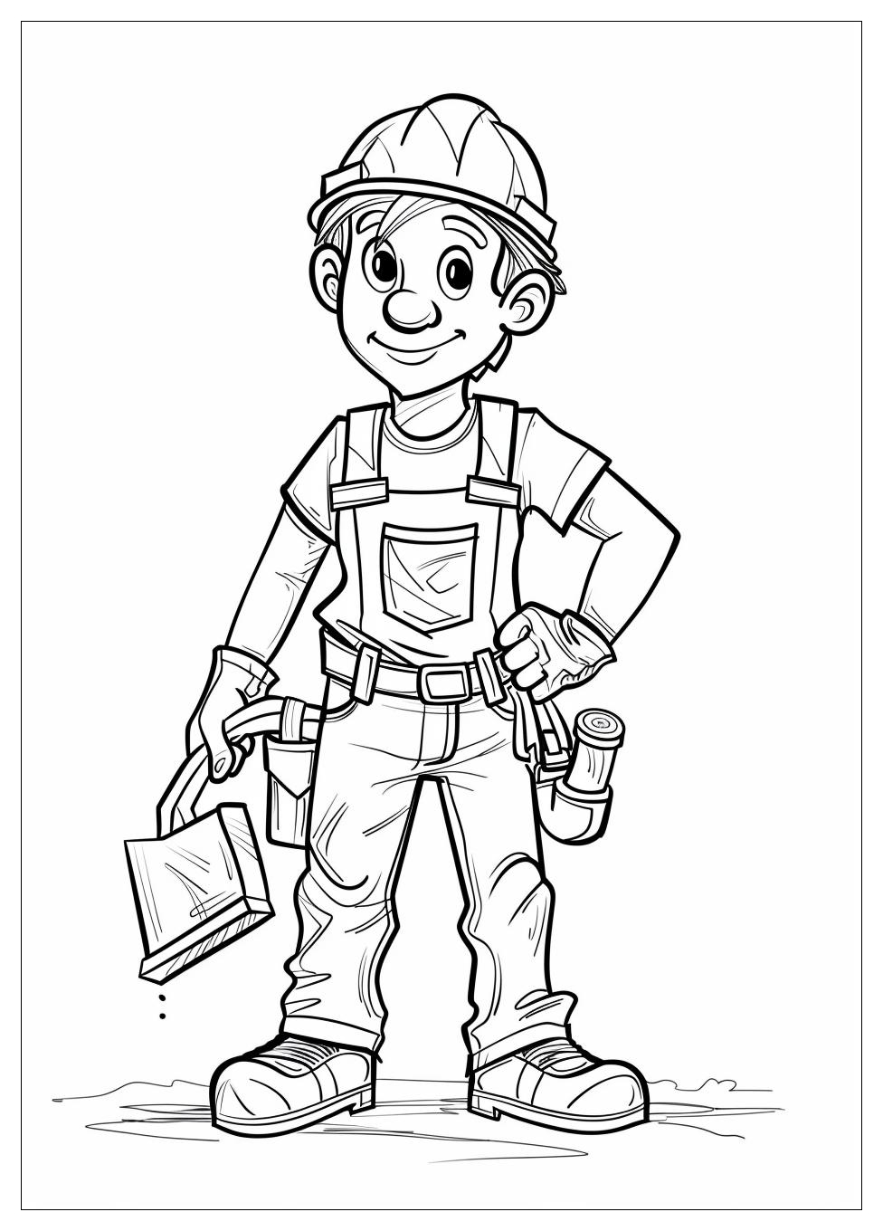 Construction Worker Coloring Pages-2