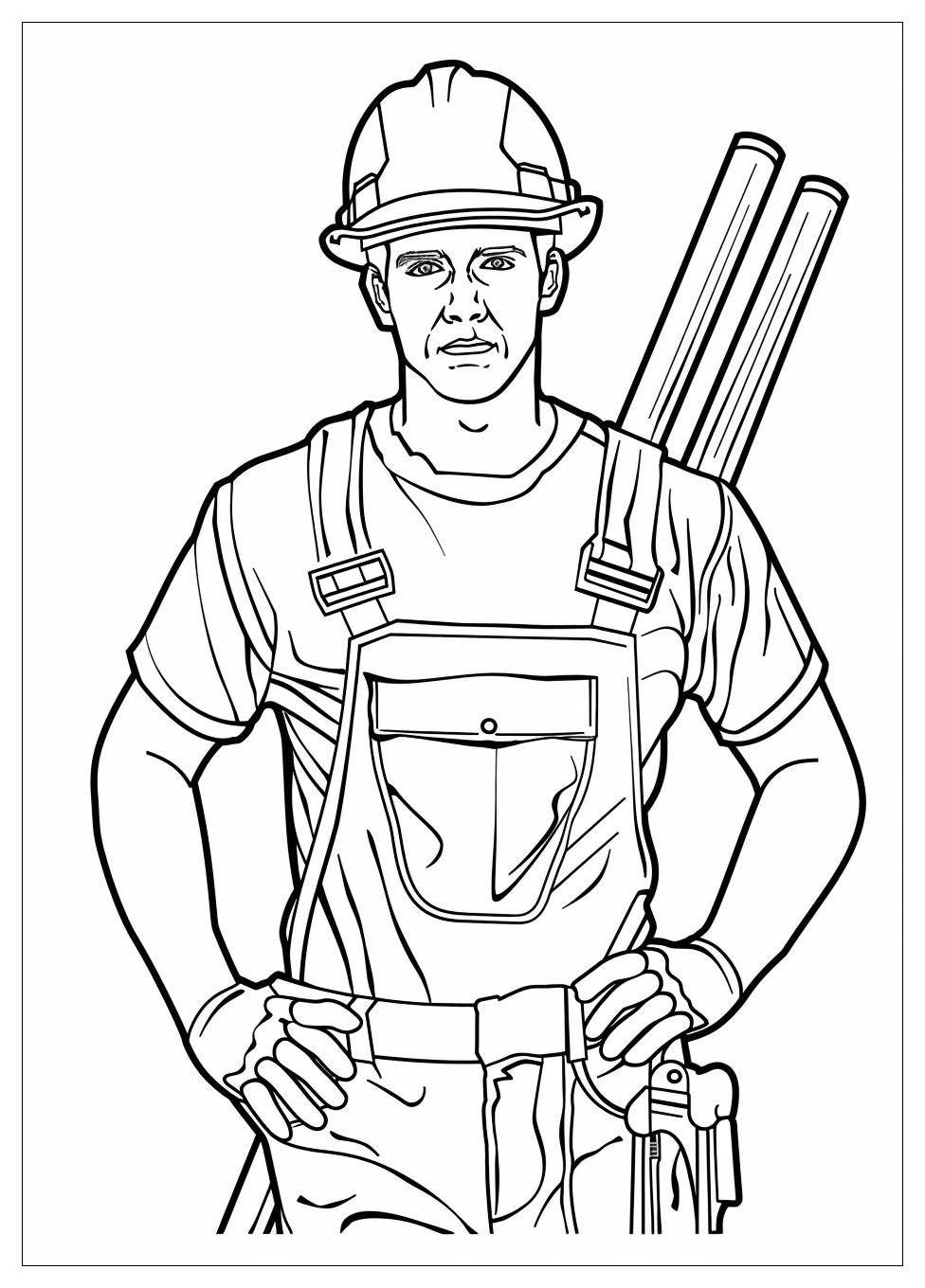 Construction Worker Coloring Pages-5