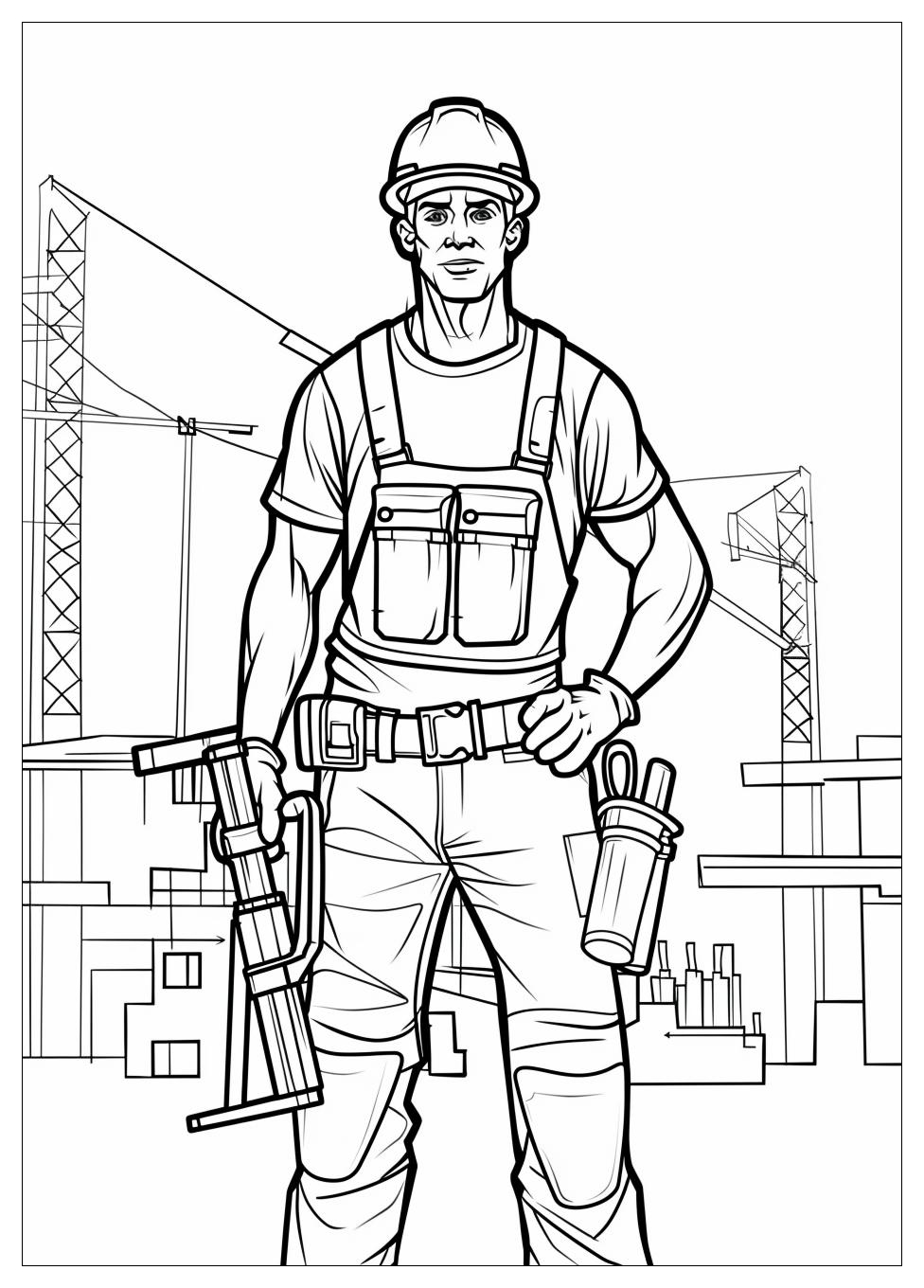 Construction Worker Coloring Pages-7