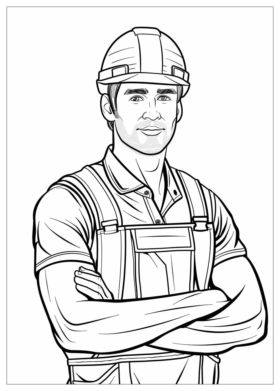 Construction Worker Coloring Pages-9