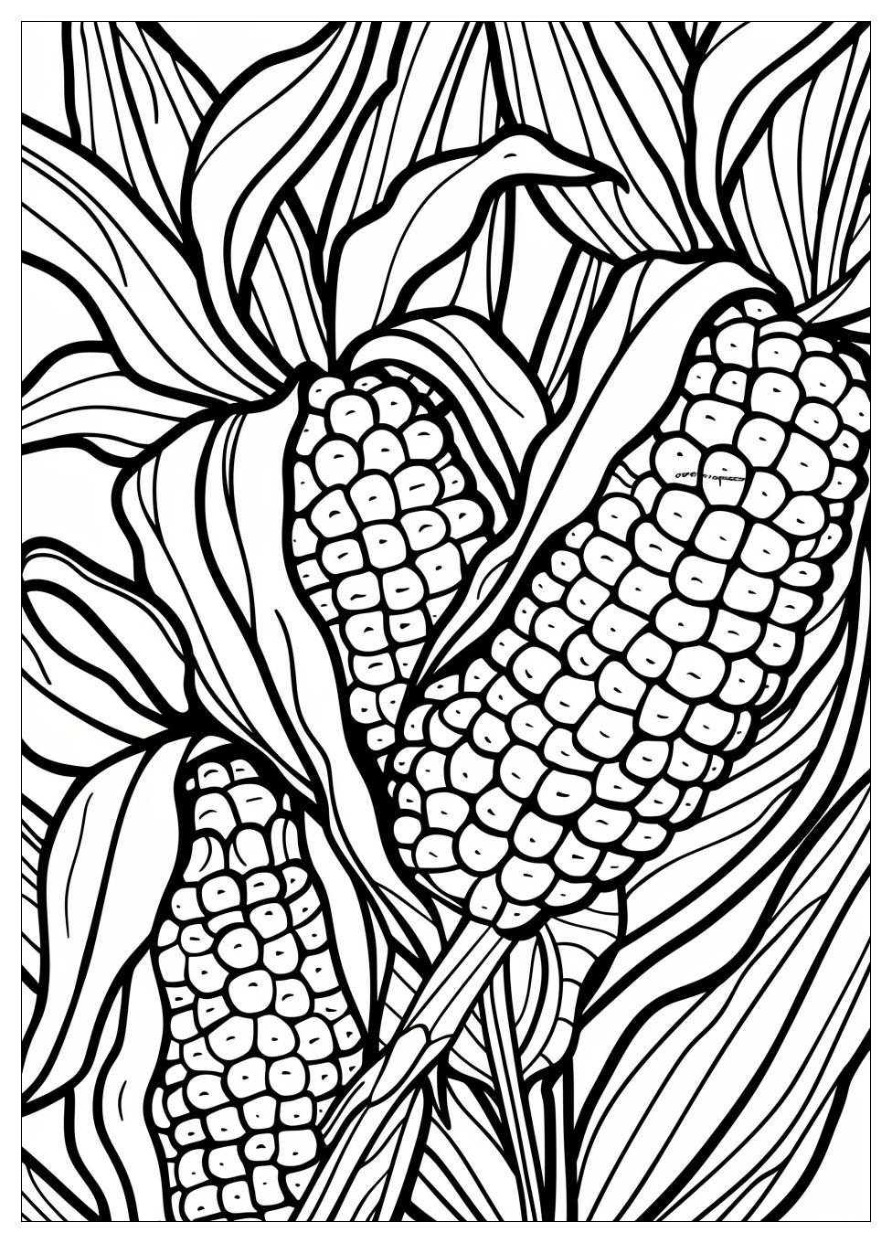 Corn Coloring Pages-11