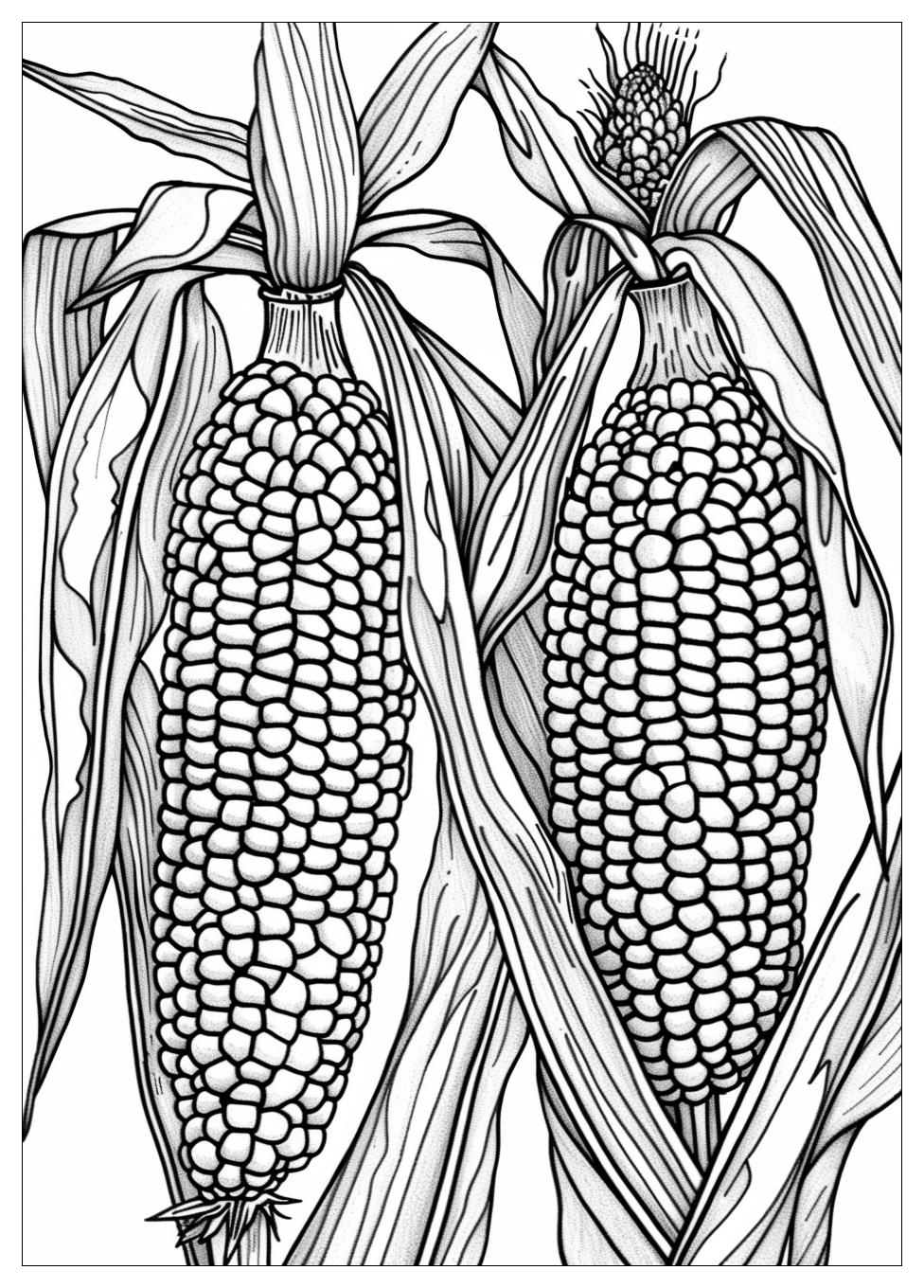 Corn Coloring Pages-13