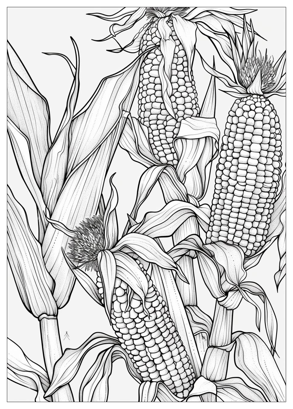 Corn Coloring Pages-14