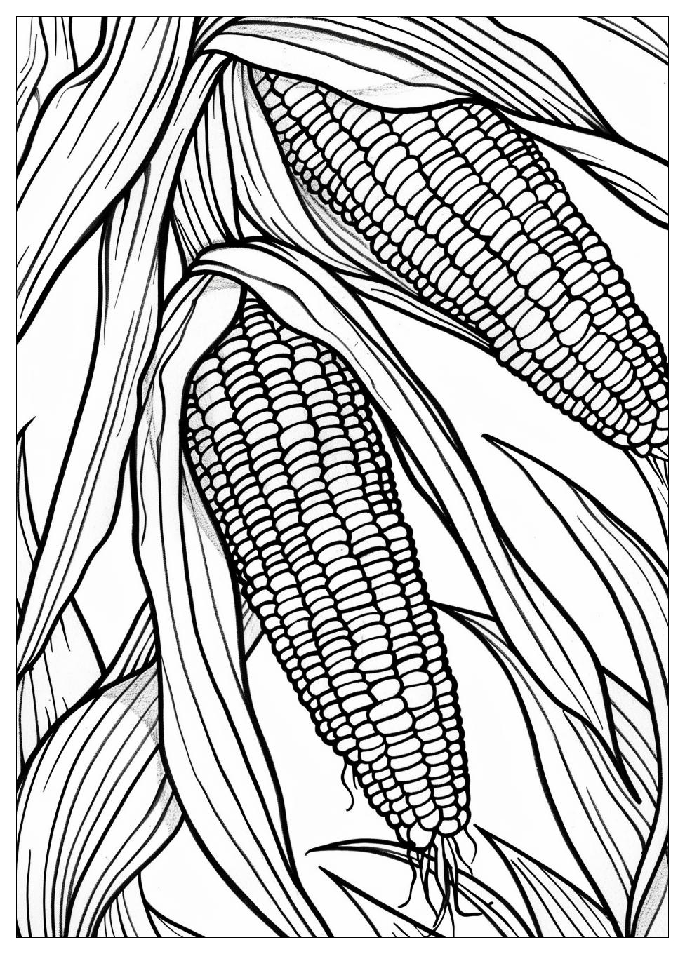 Corn Coloring Pages-15