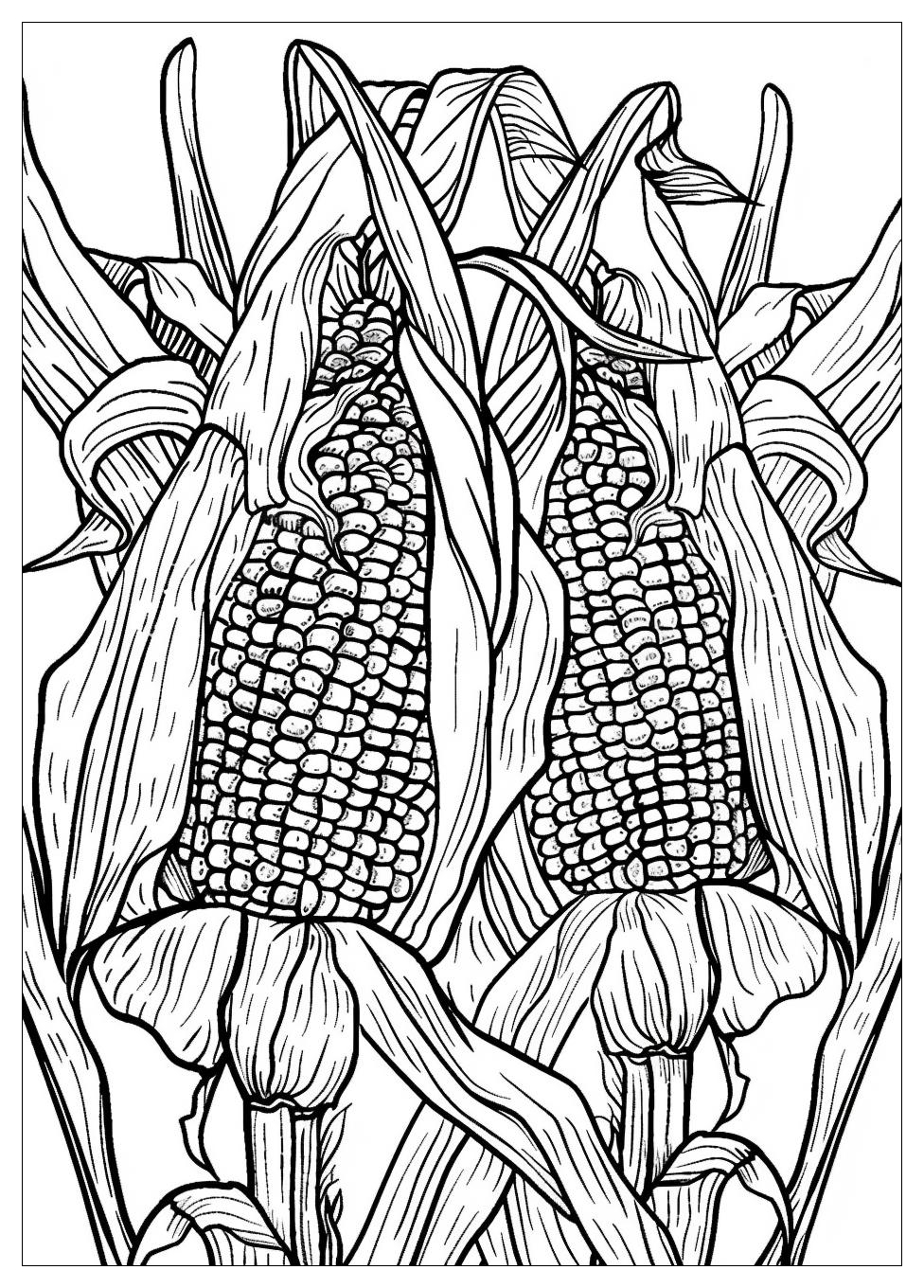 Corn Coloring Pages-16