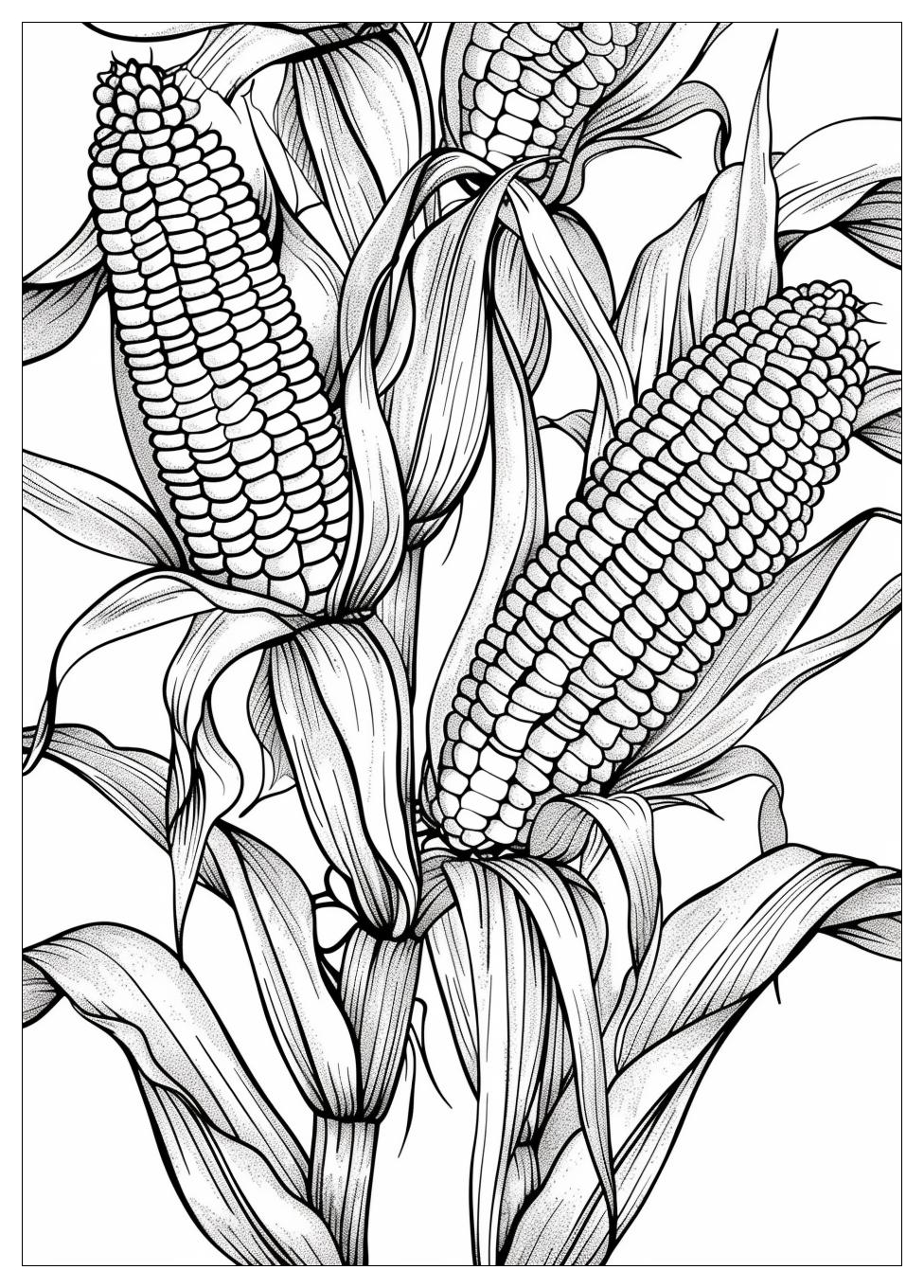 Corn Coloring Pages-17