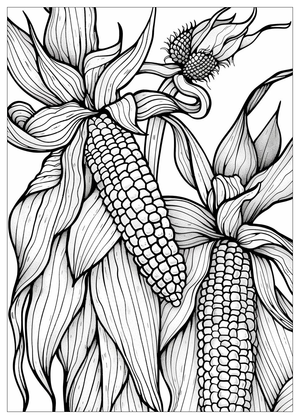 Corn Coloring Pages-18