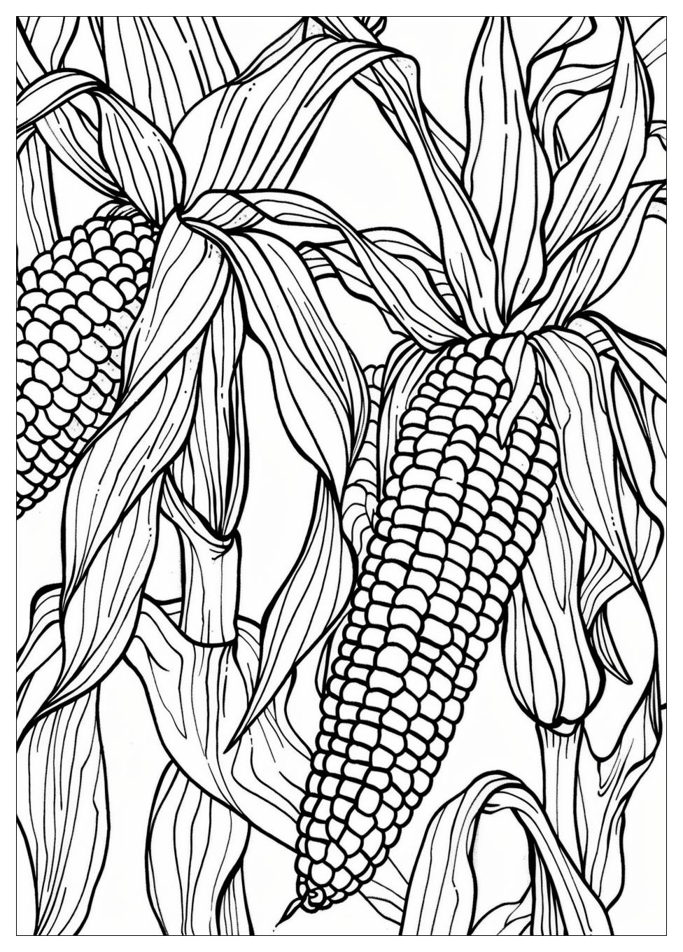 Corn Coloring Pages-19