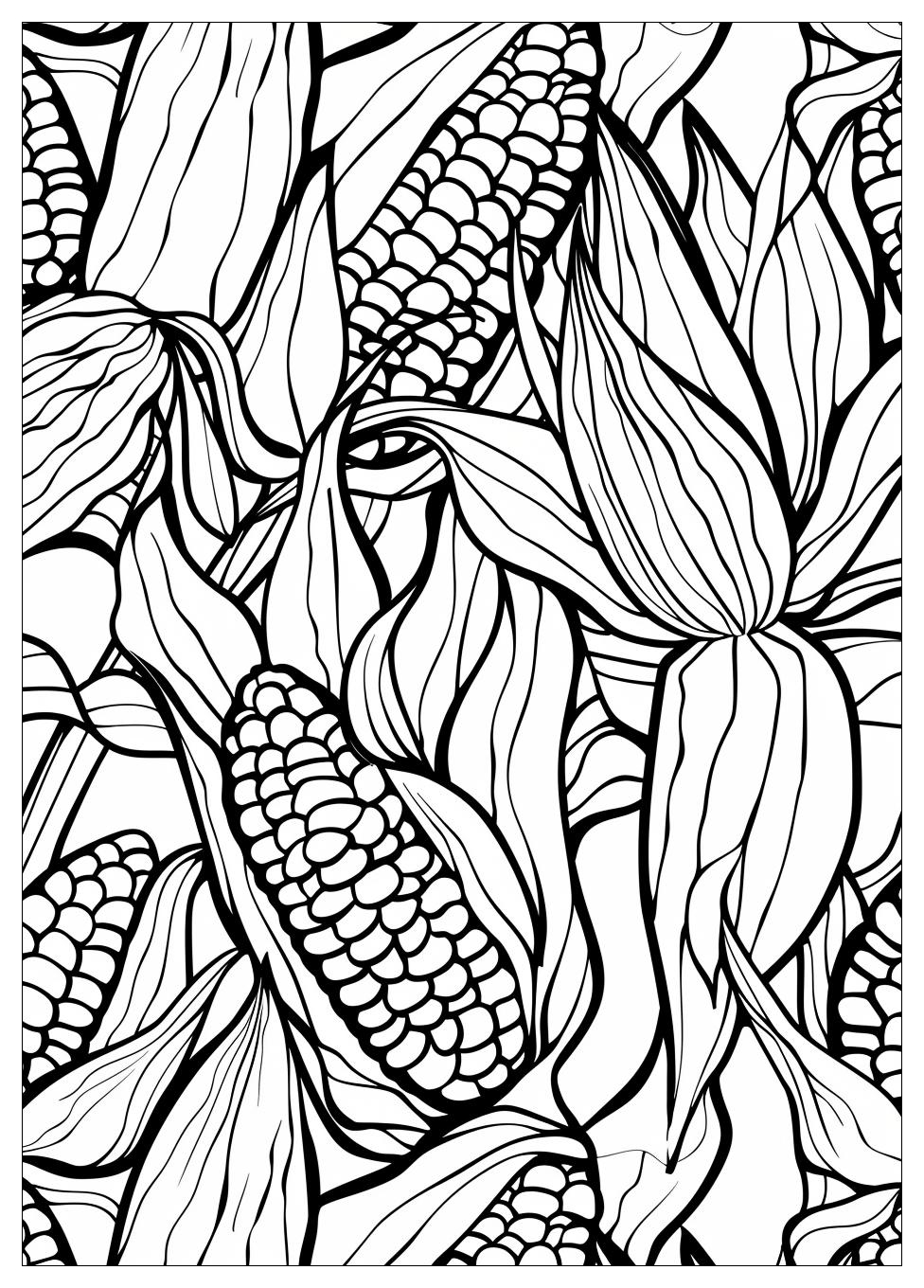 Corn Coloring Pages-2