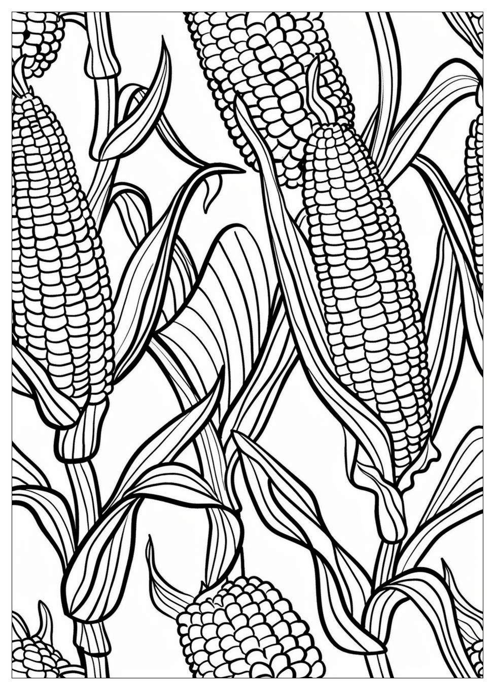 Corn Coloring Pages-3