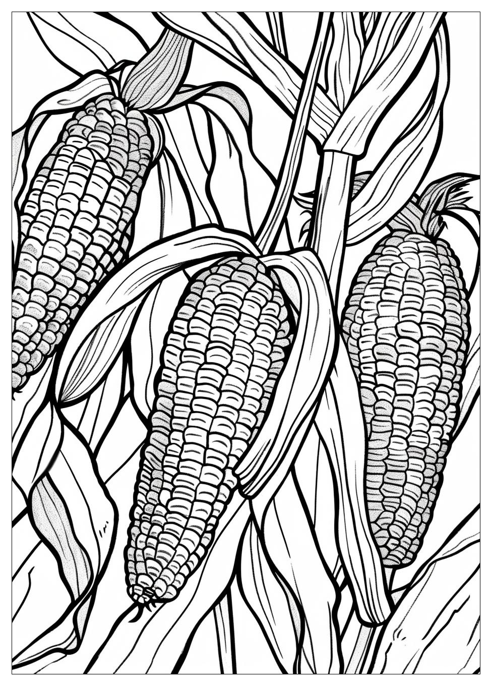 Corn Coloring Pages-5