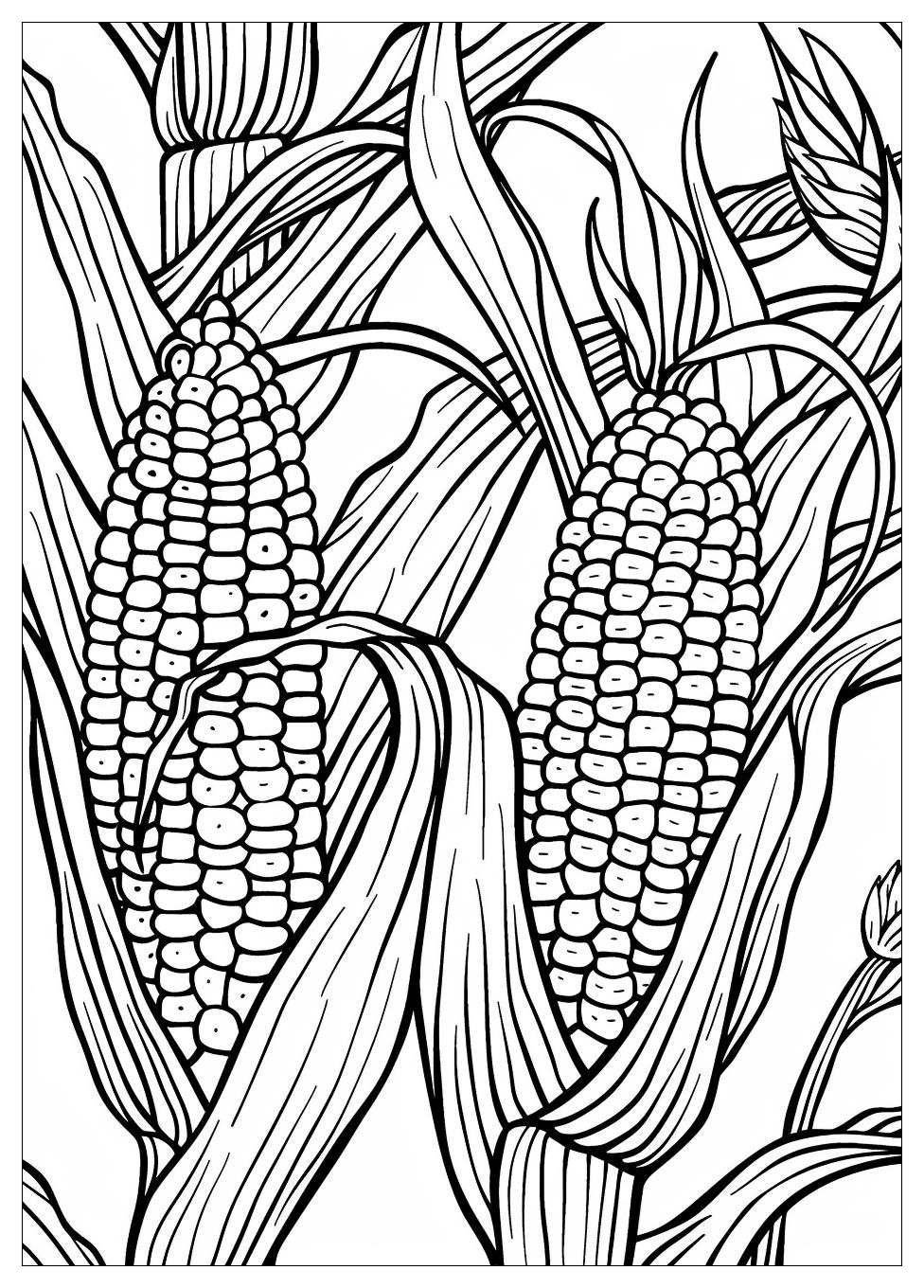 Corn Coloring Pages-7