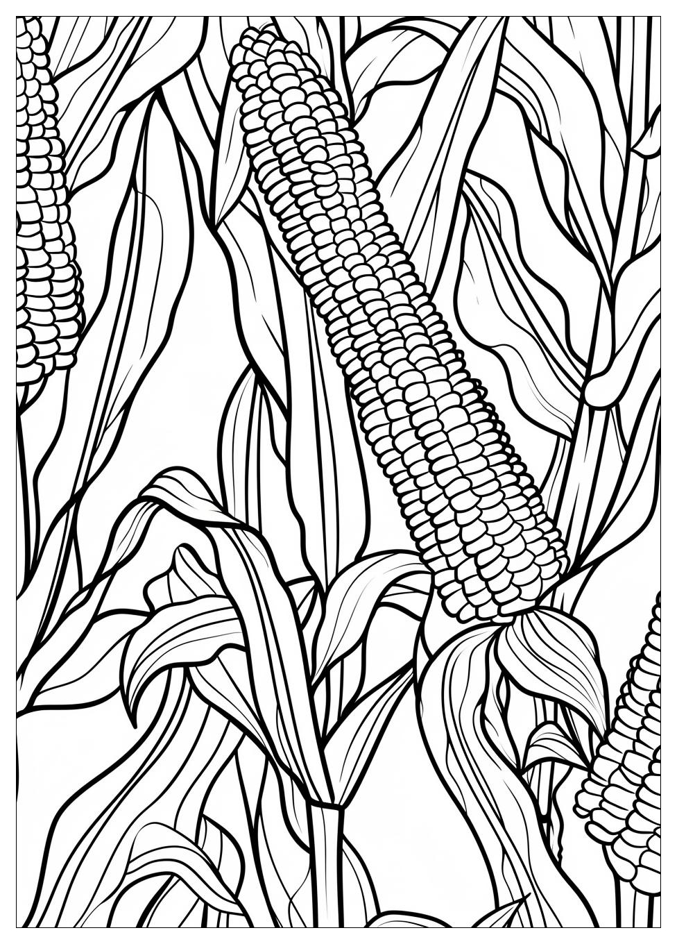 Corn Coloring Pages-8