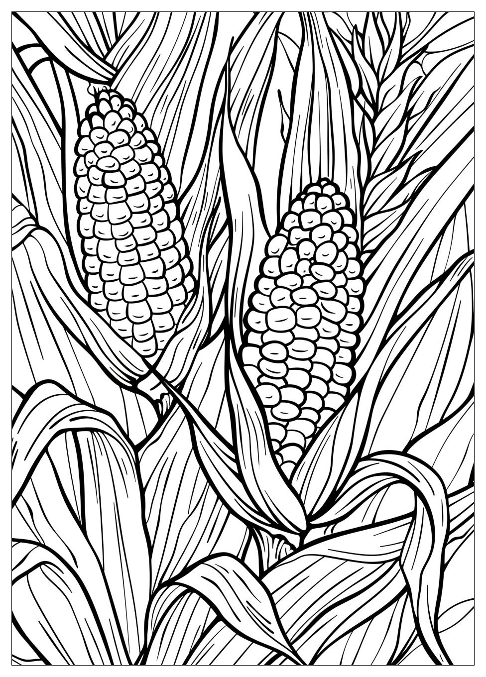 Corn Coloring Pages-9