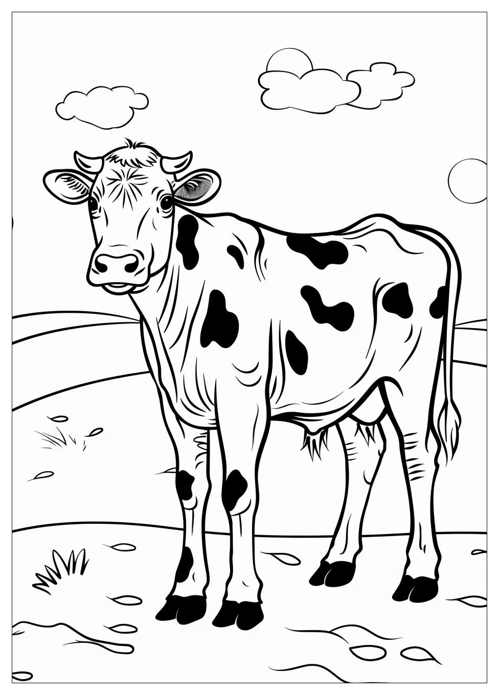 Cow Coloring Pages-1